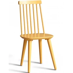 Dalsland matgrupp: Matbord i svart / ek med 6 st gula pinnstolar