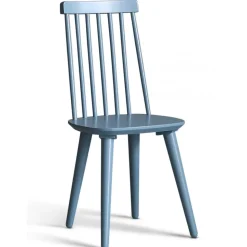 Dalsland matgrupp: Matbord i Ek / vit med 6 st duvblå Pinnstolar + 4.00 x Möbeltassar