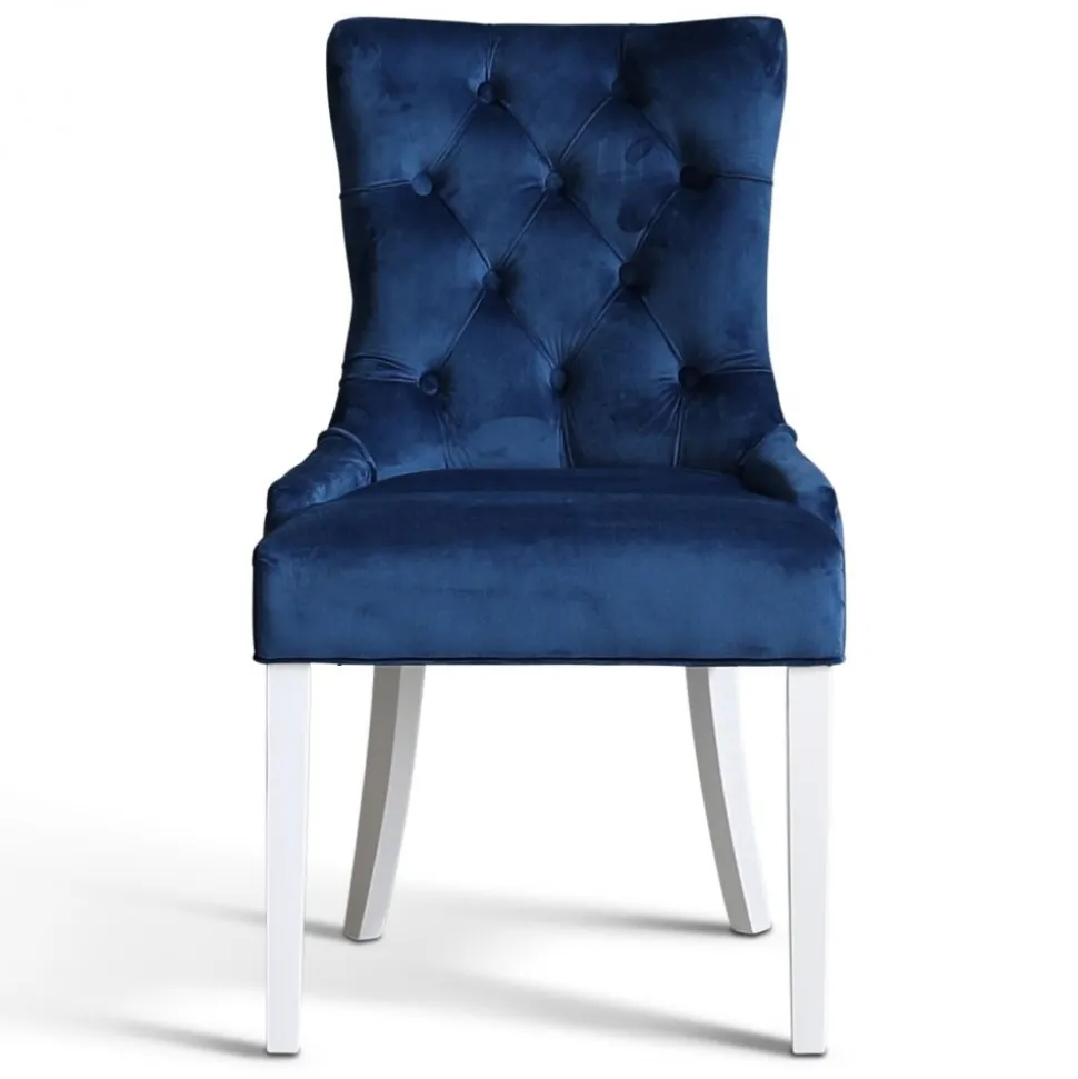 Dalsland matgrupp: Runt bord i Ek / Vit med 4 st Blåa Tuva stolar + 4.00 x Stolsdyna