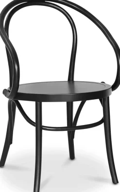 Danderyd No.30 svart karmstol i böjträ