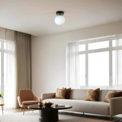 Danube taklampa - Svart/vit