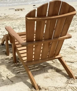 Däckstol med fotpall teak - Saltö + Träolja för möbler