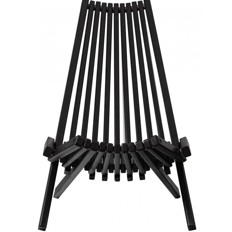 Däckstol svart med nackkudde