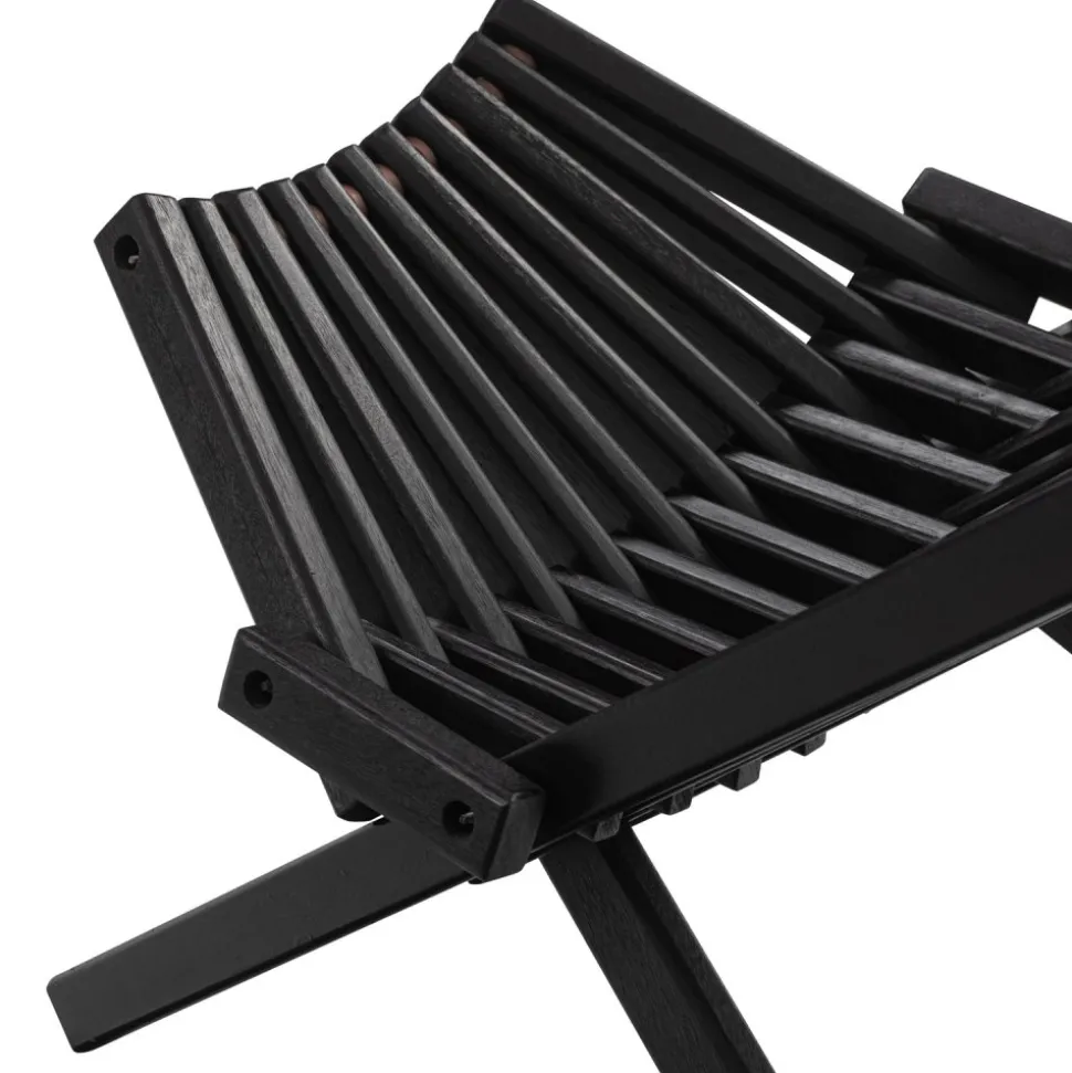 Däckstol svart med nackkudde