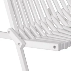 Däckstol vit med nackkudde