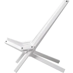 Däckstol vit med nackkudde + Fläckborttagare för möbler