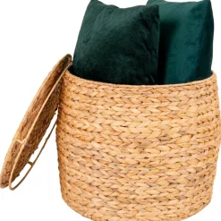 Delia sidobord Ø43 cm - Beige