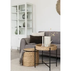 Delia sidobord Ø43 cm - Beige