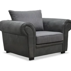 Delux Fåtölj - Grå/Antracit/Vintage