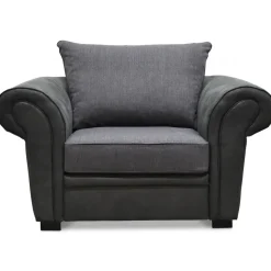 Delux Fåtölj - Grå/Antracit/Vintage