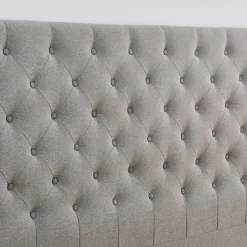 Deluxe pikerad Sänggavel 180 x 125 cm - Grå