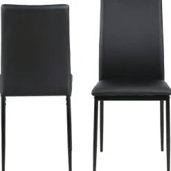 Demina matstol - Svart PU