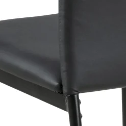 Demina matstol - Svart PU