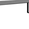Denver matbord - Grå/svart - 220x100 cm