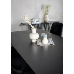 Dipp matbord 180 x 90 cm - Svart