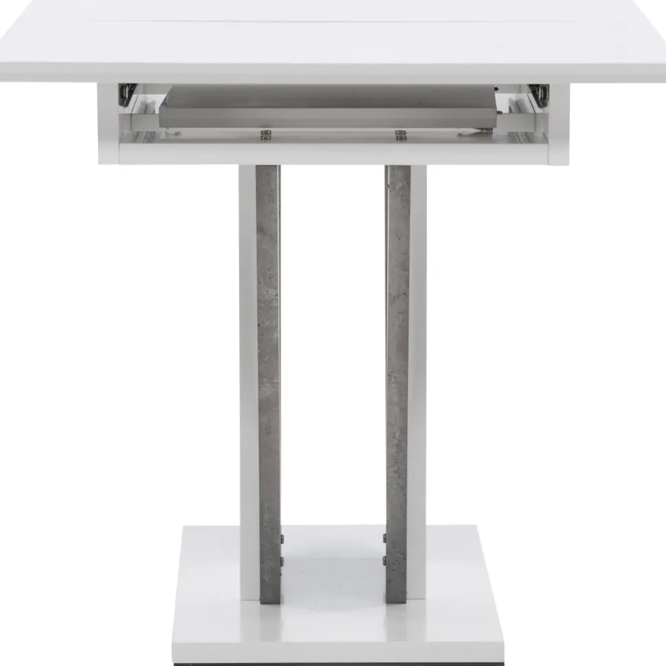 Disa matbord 120-160 x 80 cm - Grå/vit