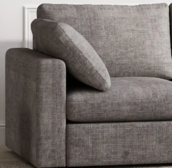 Divansoffa Falkenberg grå 296 cm vändbar divan + Möbeltassar