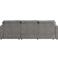 Divansoffa Falkenberg grå 296 cm vändbar divan + Möbeltassar