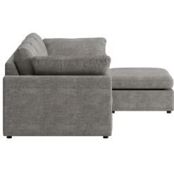 Divansoffa Falkenberg grå 296 cm vändbar divan