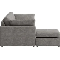 Divansoffa Falkenberg grå 296 cm vändbar divan + Textilrengöring för möbler