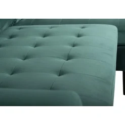 Divansoffa grön 218 cm bred