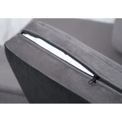 Divansoffa i grått sammet - Copenhagen + Fläckborttagare för möbler