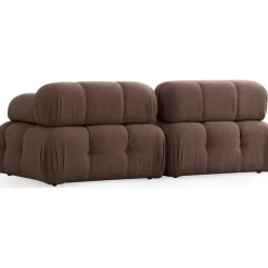 Doblo 2-sits soffa i bouclè - Brun Cappuccino