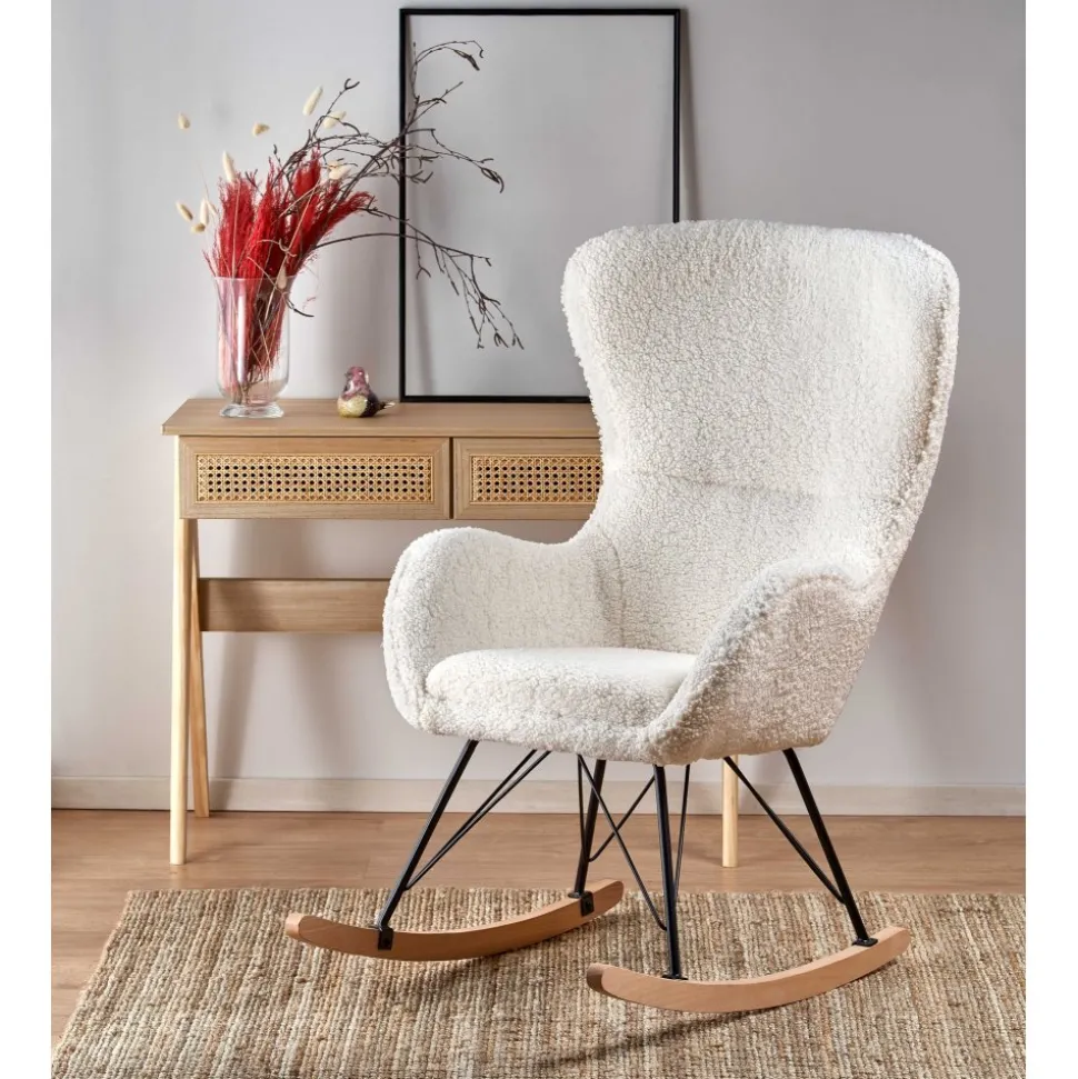 Doro gungstol - Gräddvit/svart + Fläckborttagare för möbler