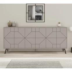 Dune skänk 184 cm - Ljus mocka