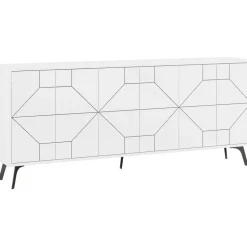 Dune skänk 184 cm - Vit