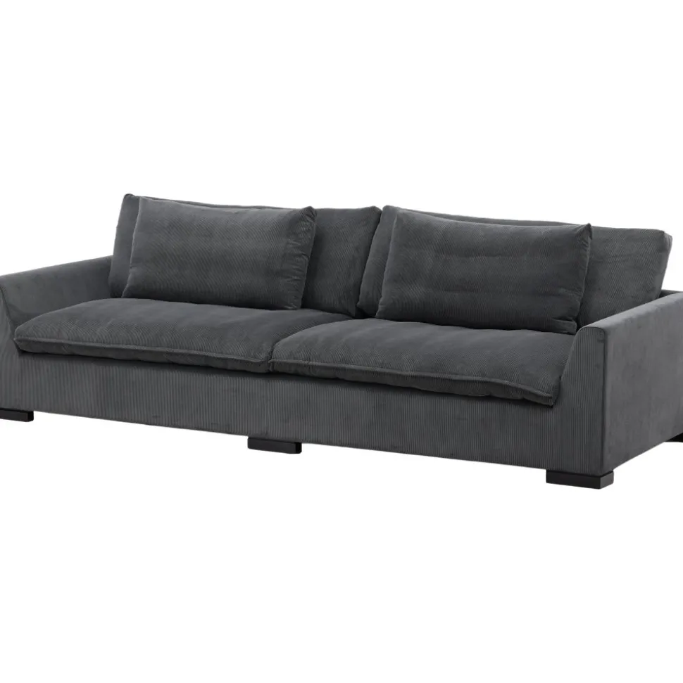 Durham 3-sits soffa - Mörkgrå