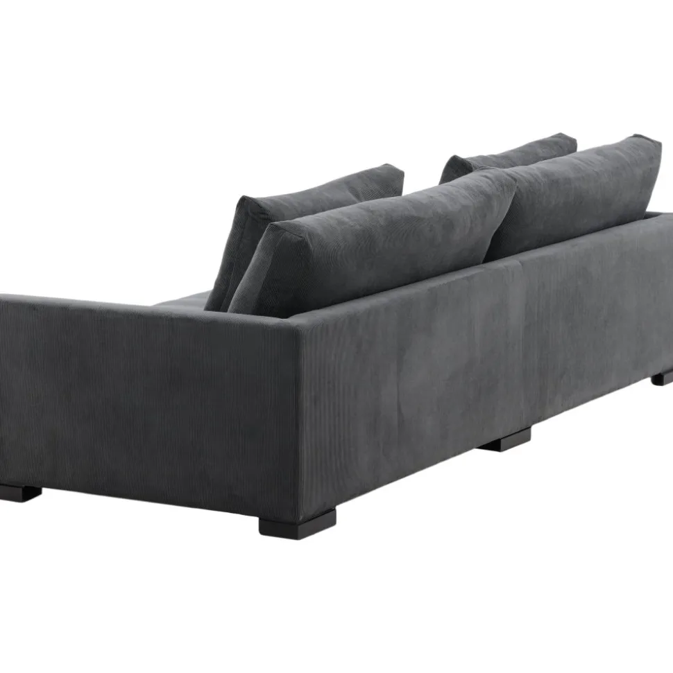 Durham 3-sits soffa - Mörkgrå