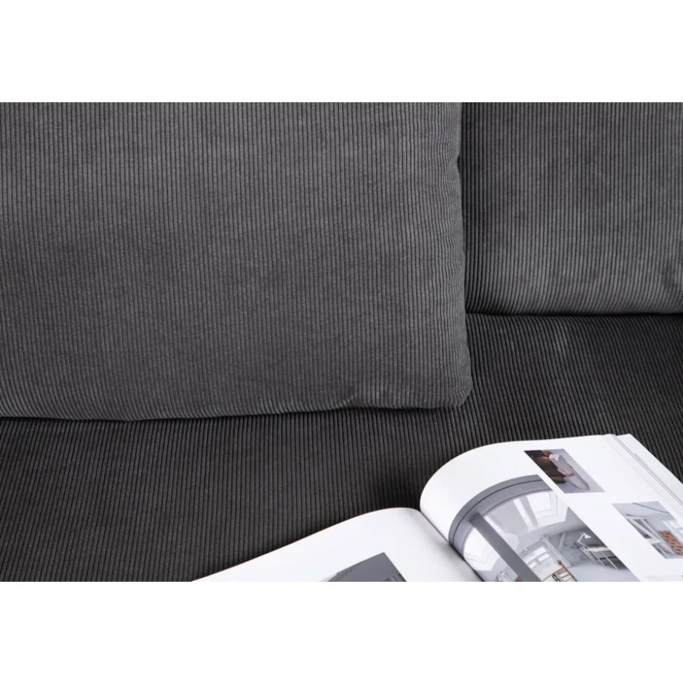 Durham 3-sits soffa - Mörkgrå