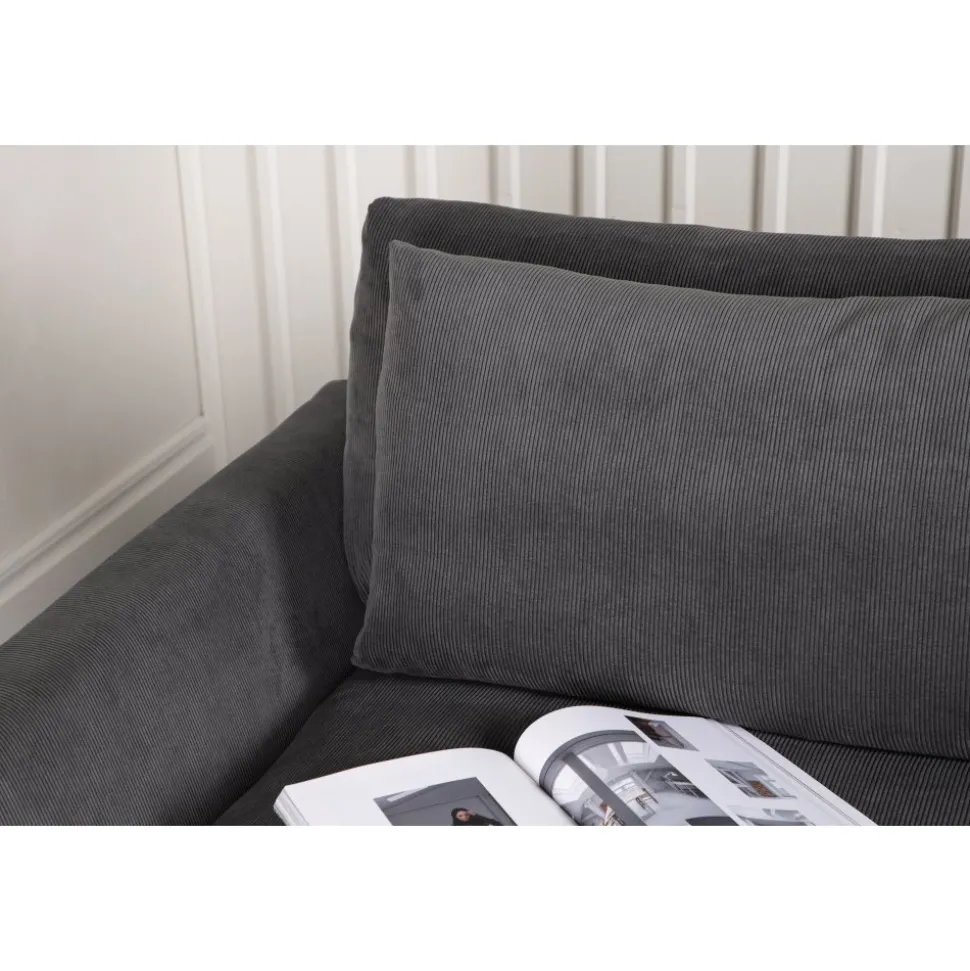 Durham 3-sits soffa - Mörkgrå