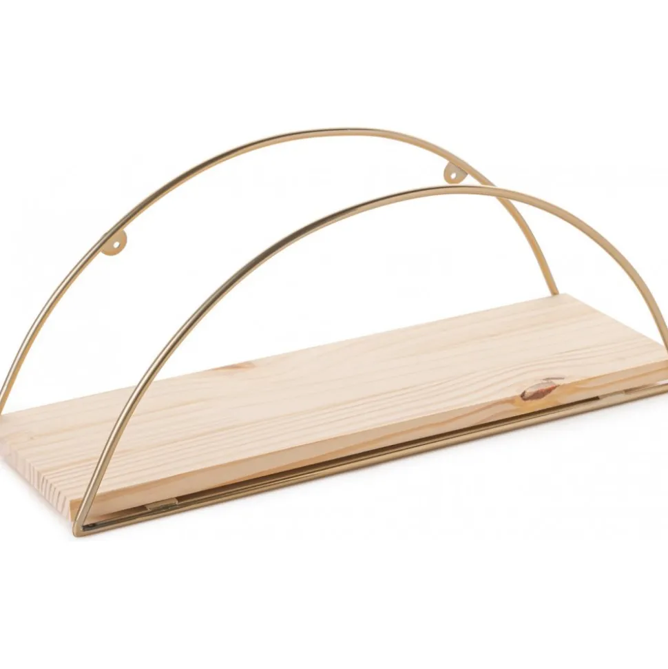 Duvar vägghylla - Guld/brun