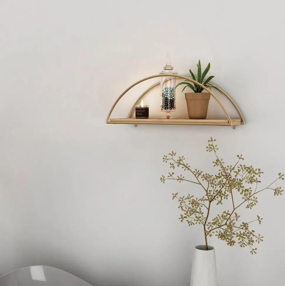 Duvar vägghylla - Guld/brun