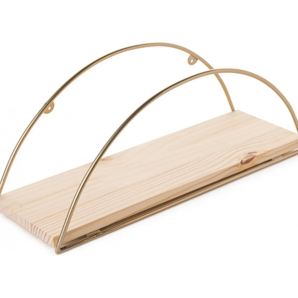 Duvar vägghylla - Guld/brun