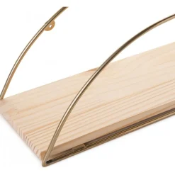 Duvar vägghylla - Guld/brun