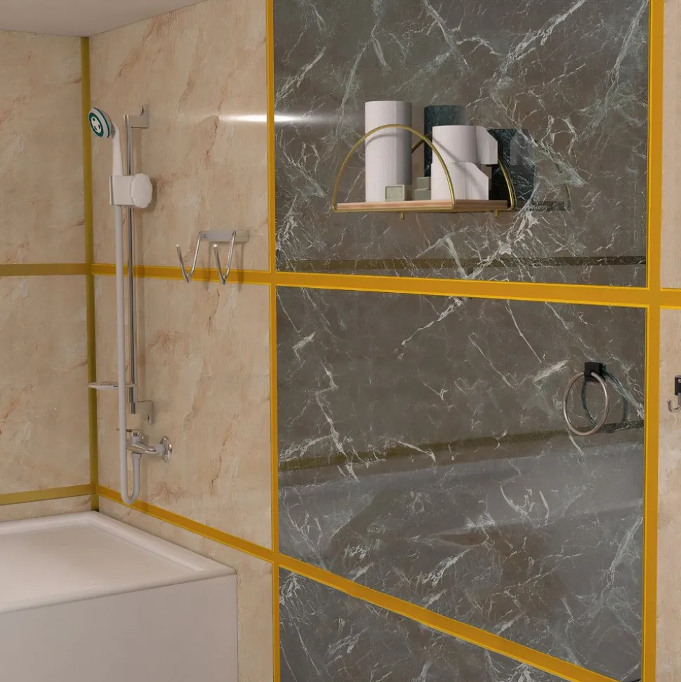 Duvar vägghylla - Guld/brun