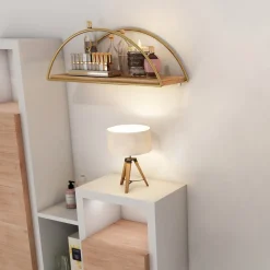 Duvar vägghylla - Guld/brun