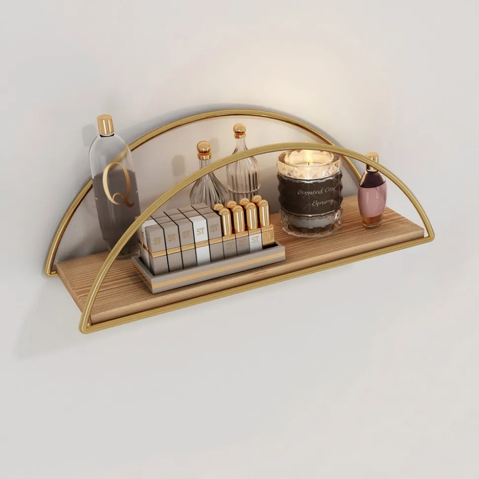 Duvar vägghylla - Guld/brun