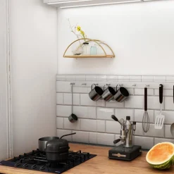 Duvar vägghylla - Guld/brun