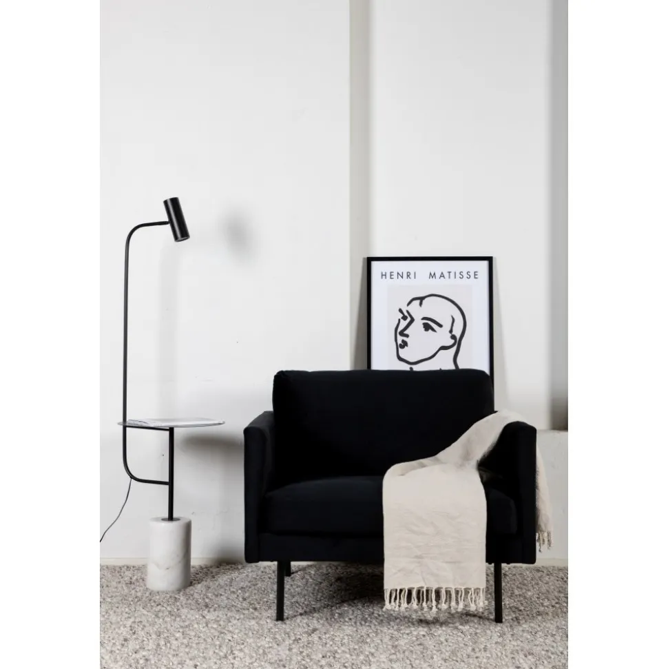 Eden fåtölj - Svart sammet