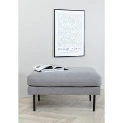 Eden sittpuff - Stålgrå tyg