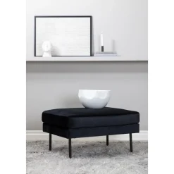 Eden sittpuff - Svart sammet