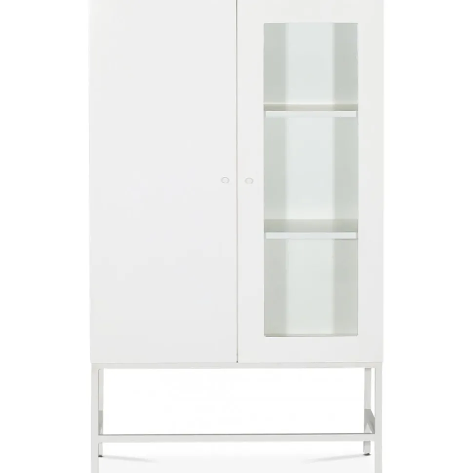 Edge highboard - Vit högtryckslaminat (HPL) + Möbeltassar