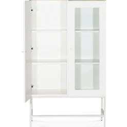 Edge highboard - Vit högtryckslaminat (HPL) + Möbeltassar