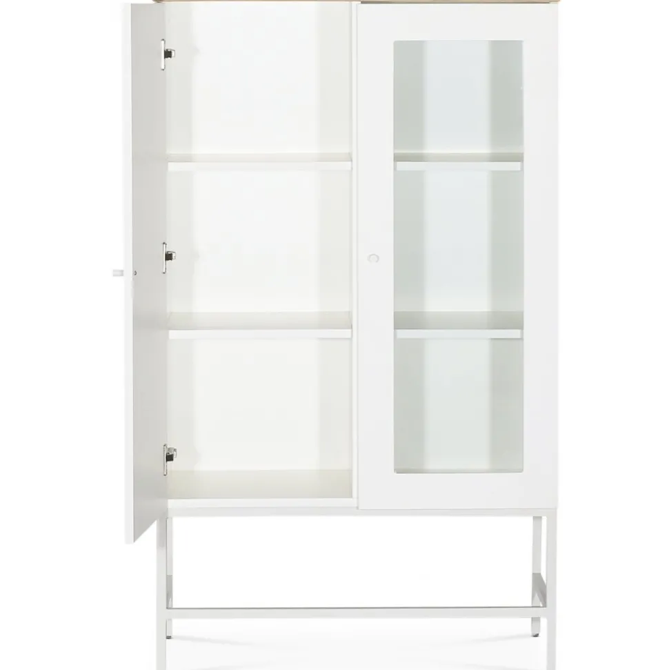 Edge highboard - Vit högtryckslaminat (HPL)