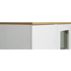 Edge highboard - Vit högtryckslaminat (HPL)