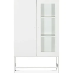 Edge highboard - Vit högtryckslaminat (HPL) + Textilrengöring för möbler